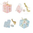 thumbnail image 2 of Cajas de Dulces de Papel Yotijar 12pcs para Cumpleaños de Baby Girl Favor Rosado, 2 of 2