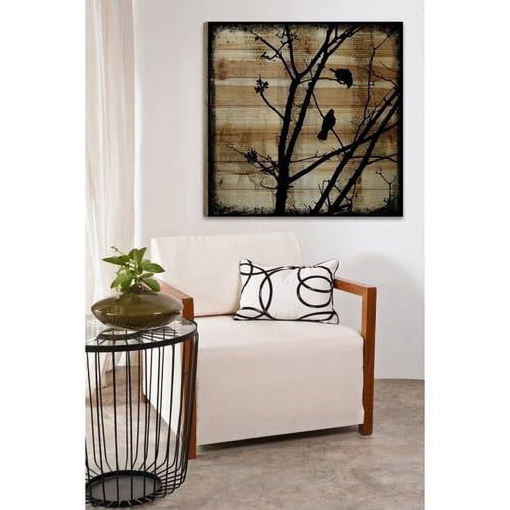 Marmont Hill "Upstairs Neighbor" by Vicki Butler Painting Print on Natural Pine Wood