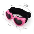 thumbnail image 3 of Pet Heart Shape Foldable Sunglasses Windproof Eye Protection Sun Glasses Pet Accessories For Cats Dogs, 3 of 9