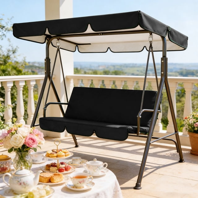 BotaniNest Outdoor Patio Shade Cover Protecting Shield For Sun And Weather Outdoor Swing