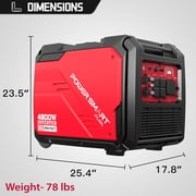 PowerSmart 4800W/3800W Portable Inverter Generator with Electric Start, CO Detection and RV-Ready