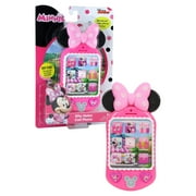 Minnie Bow-Tique Why Hello Pretend Play Cell Phone, Lights and Sounds, Kids Toys for Ages 3 Up, Gifts and Presents
