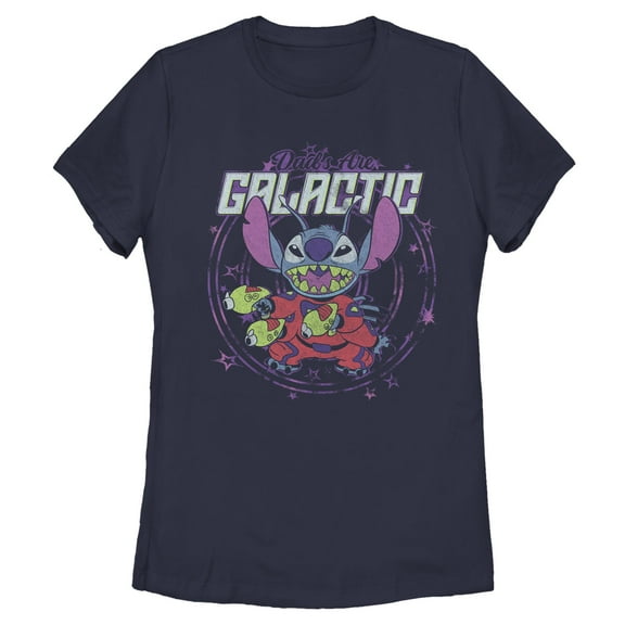 Womens Lilo & Stitch Dads Are Galactic T Shirt