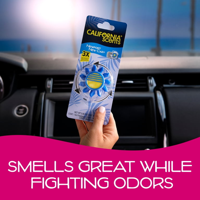 California Scents Novelty Sun Spinner Car Air Freshener Vent Clip