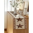 thumbnail image 5 of Table Runner 90 Inches Long for Kitchen Dining, Country Dresser Scarf Farmhouse, Dining Table Decorations for Wedding/Parties, Texas Star Plants Branches Berry Farmhouse Retro 13 x 90 In, 5 of 8