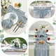 thumbnail image 4 of Tapete de mesa AGIRL Boho Dusty Blue 89 x 305 cm, paquete de 12, 4 of 7