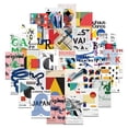 thumbnail image 1 of Paquete de pegatinas estilo Bauhaus, retro, geométricas, 40 unidades, impermeables, 1 of 2
