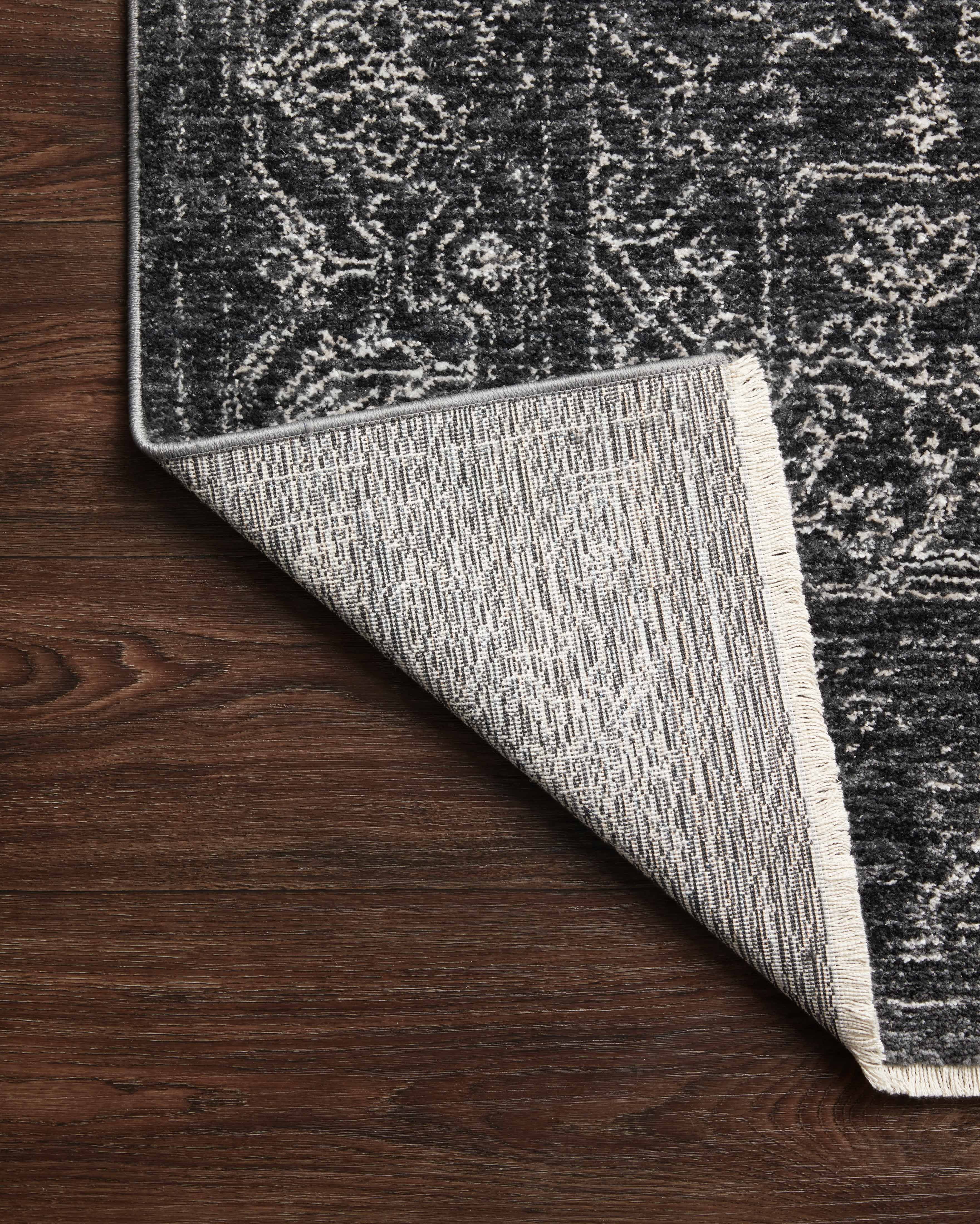 Loloi Vance Charcoal / Dove 18" x 18" Sample Rug