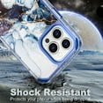thumbnail image 3 of Allytechgroup for iPhone 17 Pro Case, 3 Layers Protection Slim Lightweight Shockproof Soft TPU & Hard Back Protective Bumper Cover Marble Shell, B, 3 of 7