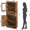 thumbnail image 2 of Kitchen Pantry Cabinet, 67" Pantry Storage Cabinet with Doors and Shelves, Freestanding Tall Bathroom Storage Cabinet, Cupboard with Drawer, Storage Cabinet for Living Room, 2 of 9