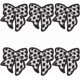 thumbnail image 1 of 6 parches blancos y negros con diseño de balón de fútbol para planchar, bordados, para coser o reparar con lazo., 1 of 7