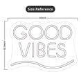 thumbnail image 5 of Lumoonosity Good Vibes Neon Sign - Large Good Vibes Neon Lights for Bedroom, Wall, Game Room Decor - Good Vibes Led Signs with Pink & Green Color for Party, Gift, Valentine's Day - 16.5 x 11.8-inch, 5 of 5