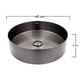 thumbnail image 2 of Ovalin Lavabo Redondo Rubinett Acero Inoxidable 304 Negro Super Lujo, 2 of 5