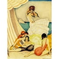 thumbnail image 2 of Wegener, Gerda 15x18 Black Modern Framed Museum Art Print Titled - Five women at a beach, 2 of 4