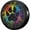 Colorful Paw, variant on Faith Hope Love Cross Heart Spare Tire Cover Dust-Proof Wheel Tire Cover Fit Trailer, RV, SUV and Many Vehicle 16 Inch