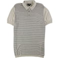thumbnail image 1 of Alfani Mens Textured Polo Shirt, Beige, X-Large, 1 of 2