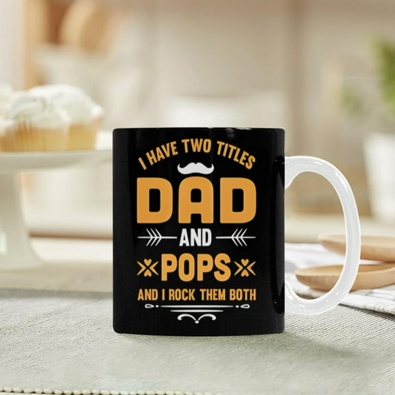 Ceramic Mug – Father's Day - Pops - 11 oz White Coffee Mug - Imaginarium Depot