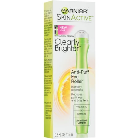 Garnier SkinActive Clearly Brighter Anti-Puff Eye Roller, 0.5 fl oz