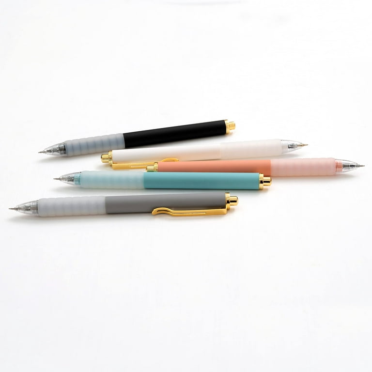 Gazdag]Black Ballpoint Pens Medium Point 0.5mm Work Pen with Super Soft  Grip Ball Point Pen for Men Women Retractable Office Pens (6-count pen + 6  refills) 