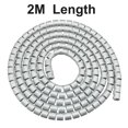 thumbnail image 4 of Unique Bargains 10mm Spirale Tube Câble Wrap Ordinateur Gérer Cordon 2M, 4 of 5