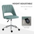 thumbnail image 4 of Vinsetto Chaise de Bureau Sans Accoudoirs Pivotante pour Ordinateur, Verte, 4 of 10