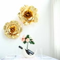 thumbnail image 2 of Efavormart 6 Pack 8” 3D Craft Rose Gold Real Feel Foam Rose For Wall Backdrop Centerpieces Party Home Decoration, 2 of 11