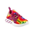 thumbnail image 2 of Take A Walk Girls’ Athletic Tie-Dye Rainbow Fashion Sneaker, Sizes 11-3, 2 of 4
