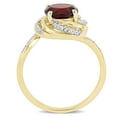 thumbnail image 4 of Everly Women's Garnet and Topaz Yellow Gold Plated Ring, 4 of 7