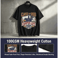 thumbnail image 5 of Men's 100% Cotton Short Sleeve Crewneck Graphic T-Shirt, Soft Breathable Moisture Wicking Casual Basic S-3XL, 5 of 7