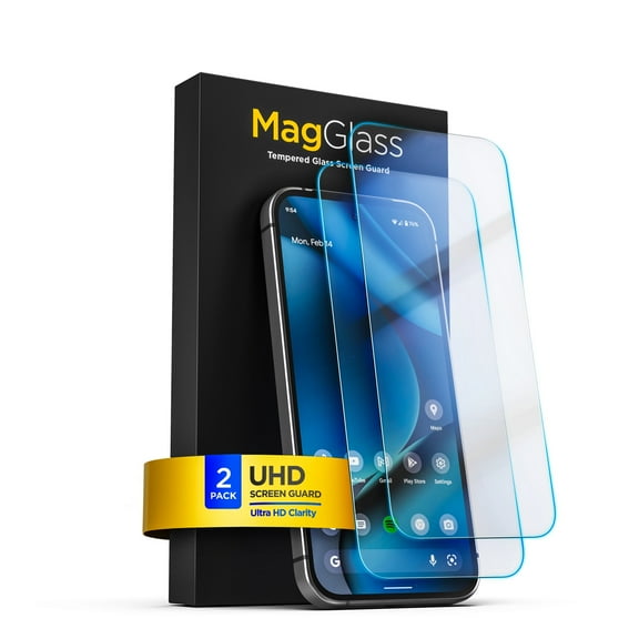 MagGlass for Google Pixel 10 Pro XL Tempered Glass Screen Protector (6.8") with Easy Install Applicator (2-Pack)