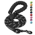 thumbnail image 4 of Dog Leash 6 FT with Comfortable Padded Handle, Highly Reflective Threads Leash for Medium Large Dogs, 1/2 inch Diameter, Black, 4 of 4