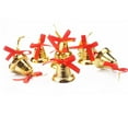 thumbnail image 1 of Toystoory Paquete de 9 campanas navideñas para fiestas, vacaciones, árbol de Navidad, chimenea, pared, ventana, colgante, hogar, oficina, Kits de decoración para fiestas, 1 of 6