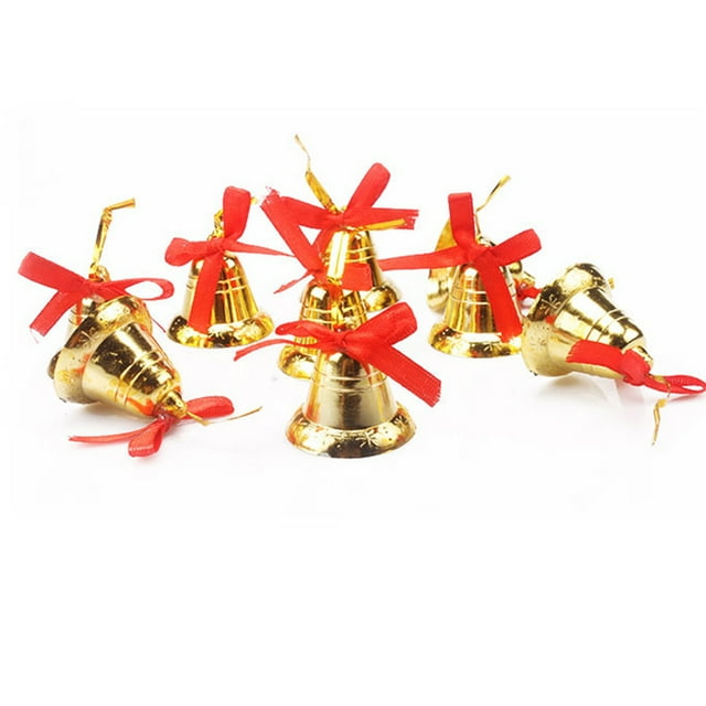 Toystoory Paquete de 9 campanas navideñas para fiestas, vacaciones, árbol de Navidad, chimenea, pared, ventana, colgante, hogar, oficina, Kits de decoración para fiestas