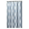 Shadow Stripe 13 Piece Shower Curtain With Bonus Rings Set, Smoke Blue