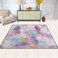 thumbnail image 2 of Yayeee Area Rugs for Living Room 6.7'x4.8' Non Slip Washable Bedroom Floor Carpet, Watercolor Marble Pattern, 2 of 5