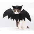 thumbnail image 1 of Xihbxyly Vestido de Halloween con Alas para Mascota, Tela Negra Suave, Correa Ajustable En El Pecho, Diseño de Murciélago, Ideal para Fiestas, Apto para Perros, Tallas Xs-Xl., 1 of 1