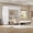 White, variant on Euroco Wood Full Size Murphy Bed with Wardrobe and Shelves, Convertible Wall Bed with Drawers, White