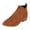 Brown, variant on Brown Ankle Boots For Women With Chunky Tread, Side Zipper Closure, Decorative Buckle, Comfortable And Stylish