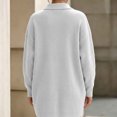 thumbnail image 7 of QIYAGBSA Soft Cardigan Sweaters for Women Ribbed Knit Button Down Lapel Collar Loose Mid Length Long Sleeve with Pockets Fall Winter Layer, 7 of 7