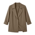 thumbnail image 4 of Jackets for Women Solid Color Spring Autumn Casual Button Down Long Sleeved Windbreaker Coat Fall Winter Track Jackets with Pockets 2026 Fall Coat Tops, 4 of 7