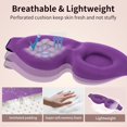 thumbnail image 6 of Sparklane - Sleep Mask for Back and Side Sleeper, Block Out Light, Luxury Sleeping Eye Mask of 3D Night Blindfold, Zero Pressure Breathable Travel Eye Cover Purple, 6 of 7