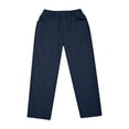 thumbnail image 4 of Fozruso Boys School Khaki Pants With Pockets Elastic Waist Casual Long Pants For Kids Comfortable Summer School Pants Sizes 12-13 Years(Blue), 4 of 7