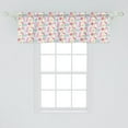 thumbnail image 2 of Ambesonne Fruit Art Window Valance, Colorful Outline Simple Drawing of Pineapple Grape and Banana Exotic Natural Food, Curtain Valance for Kitchen Bedroom Decor with Rod Pocket, 54" X 18", Multicolor, 2 of 3