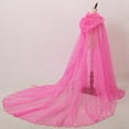 thumbnail image 6 of Jiibva Pink Shiny Hooded Cloak Women Sparkling Star Mesh Cape Costume 150cm, 6 of 6