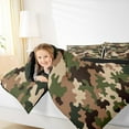 thumbnail image 4 of Manfei Camouflage Hunting Bedding Comforter Set,Camo Army Twin Comforter Sets,Green Brown Beige Bedding Set For Teens,Ultra Soft Home Decor Reversible,2 Pieces, 4 of 8