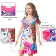 thumbnail image 2 of Sylfairy Short Sleeve Nightgown, Size 6-7 Years, Multicolor (Girl's), 2 of 5