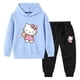thumbnail image 5 of Hello Kitty-Sudadera con capucha para niña, pantalones deportivos, ropa de dos piezas para niño, conjunto de bebé de manga larga de algodón puro, moda bonita, 5 of 5