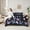 Purple Blue Black, variant on jejeloiu Cartoon Leopard Pattern 7-Piece Twin Bedding Sets,Cute Butterfly Bedding Comforter Set,Pink Glitter Print Sheet Sets For Kids,Ultra Soft Home Decor Reversible