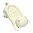 thumbnail image 3 of deevoka Cartoon Cat Soap Dish Holiday Gifts Soap Tray for Bathroom Countertop Shower White, 3 of 9