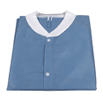 thumbnail image 2 of Dynarex Lab Coat SMS w/o Pockets Dark Blue X-Large (10/Pack), 2 of 2